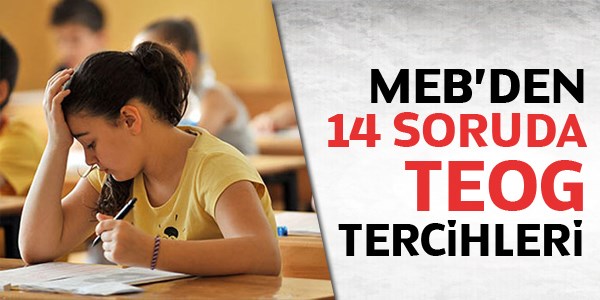 MEB'den 14 soruda TEOG tercihleri