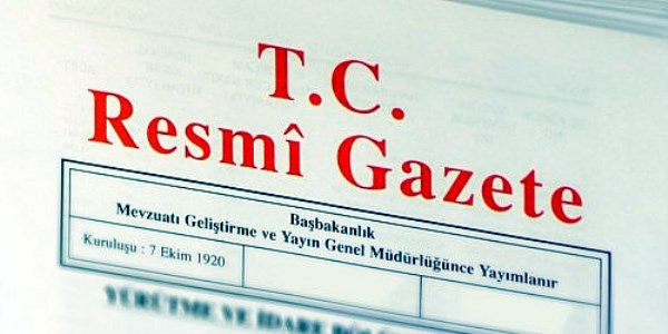 Bakanlar Kurulu Resmi Gazete'de yaymland