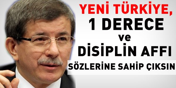 1 derece ve disiplin affı bu kez 62. hükümeti bekliyor