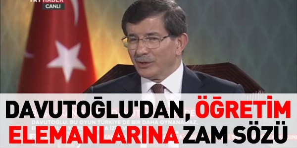 Öğretim üyelerine zam sözü