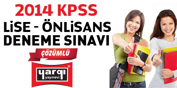 KPSS önlisans, lise deneme sınavı