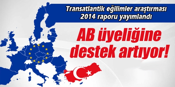 AB üyeliğine destek artıyor