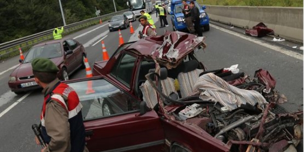 Trafik kazalarnda bilano ar