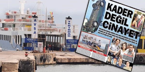 Feribot kazasında 3 kuruma 1 milyon 400 bin lira tazminat