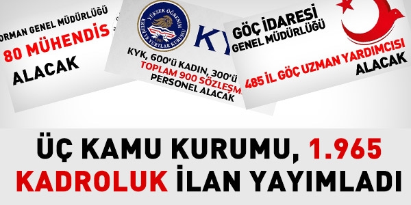 Kamuya, 2 bin kişi alınacak