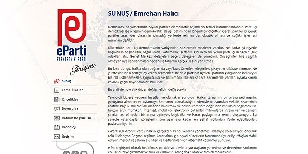 'Elektronik Parti' kuruluyor