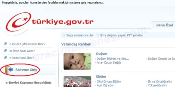 kametgah, e-devlet zerinden alnacak