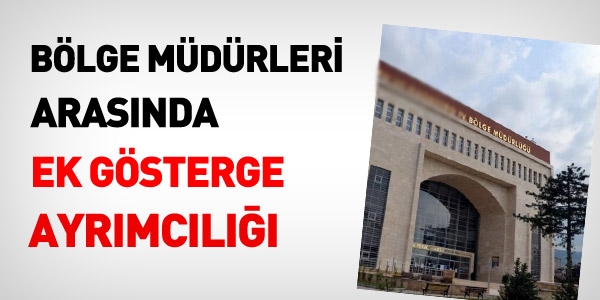 Bölge müdürleri arasında, ek gösterge ayrımı