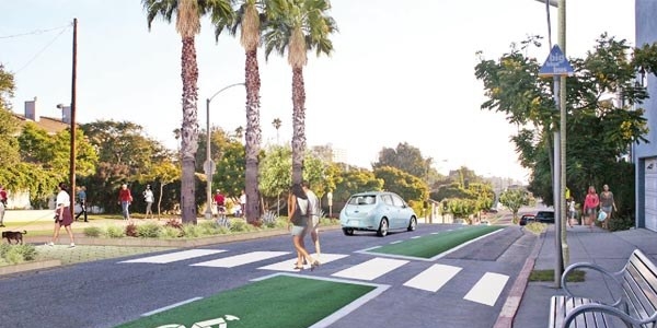 Kalabalık otoya özel yol modeli