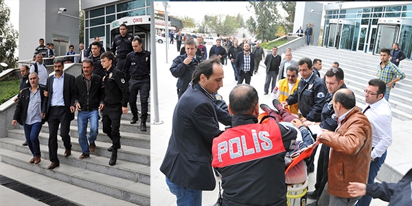 Adliye bahçesinde silahlı saldırı: 1 ölü, 1 yaralı