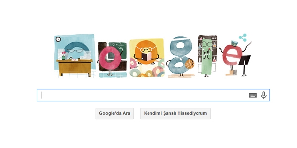 Google'dan retmenler Gn'ne zel logo