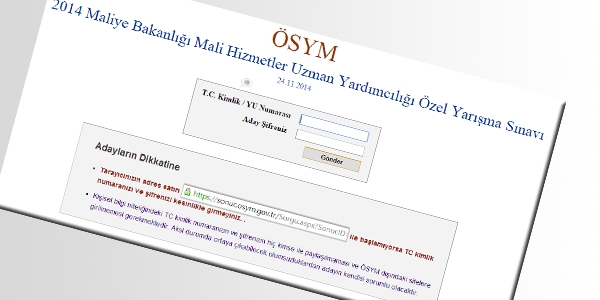 Mali hizmetler uzman yardımcılığı sınavı sonuçları