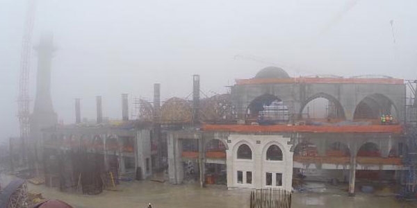 Çamlıca Cami'sinin kaba inşaatın yüzde 70'i tamamlandı