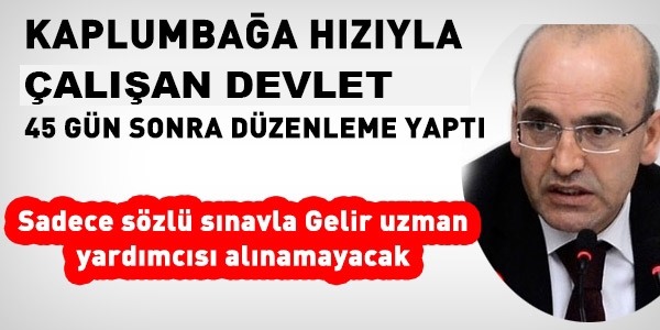 Sadece sözlü sınavla, Gelir uzman yardımcısı alınamayacak