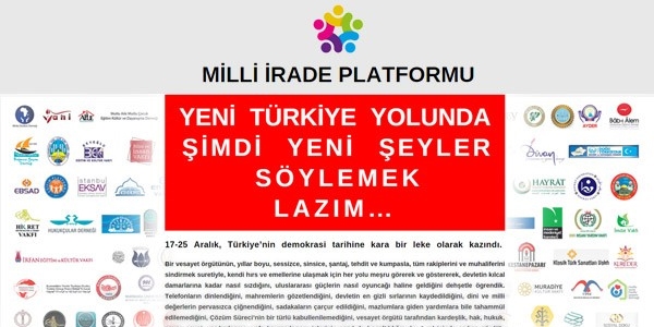 150 STK'dan 'milli irade' ilanı
