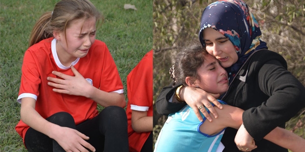 Yarış temposuna dayanamayan öğrenciler ağladı