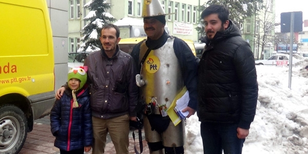 Postacı'dan yıpranma payı protestosu