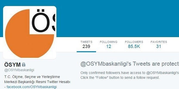 ÖSYM: 'Twitter'da engelliyoruz çünkü...
