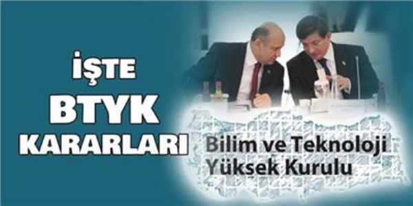 Bilim ve Teknoloji Yüksek Kurulu kararları