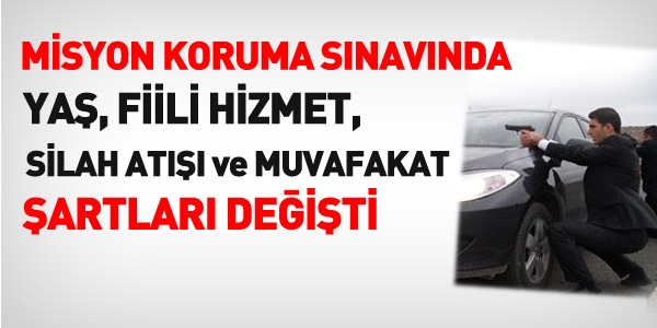 2015 misyon koruma sınavında değişenler