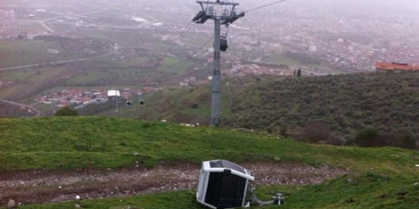 Teleferik faciası ucuz atlatıldı
