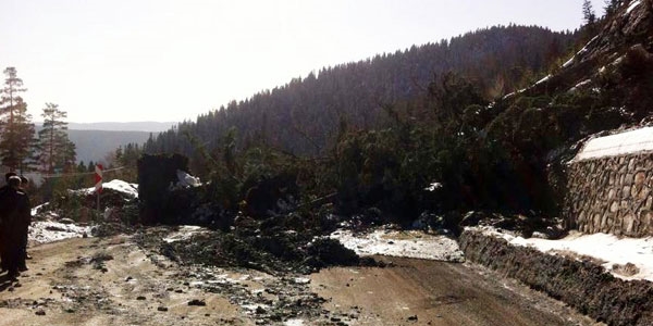 Kastamonu - Ankara yolunda heyelan