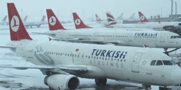 THY kar yağışı nedeniyle 83 seferini iptal etti