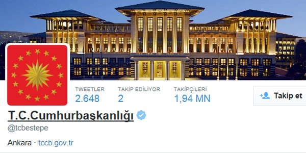'Çankaya' Twitter'dan silindi