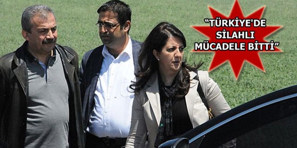 'Türkiye'de silahlı mücadele bitti'