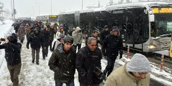 Kar yağışı İstanbul'dan Akdeniz'e iniyor