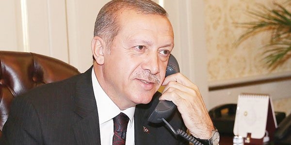 Cumhurbakan Erdoan'dan tebrik telefonu