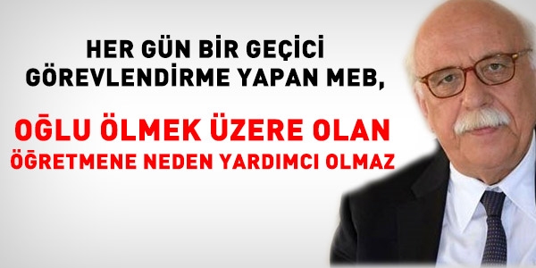 MEB, bu retmenimize neden yardmc olmuyor?