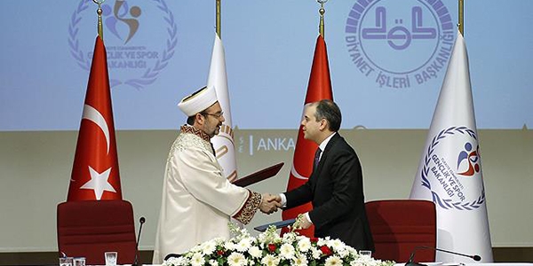 Spor Bakanlığı ile Diyanet arasında işbirliği