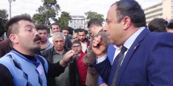 Mitingte 'ekmek kaç para' tartışması
