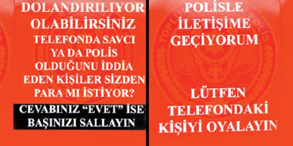 Dolandırıcılara karşı kırmızı kartlı mücadele