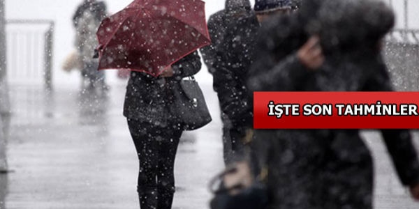 Soğuk ve yağışlı hava geliyor