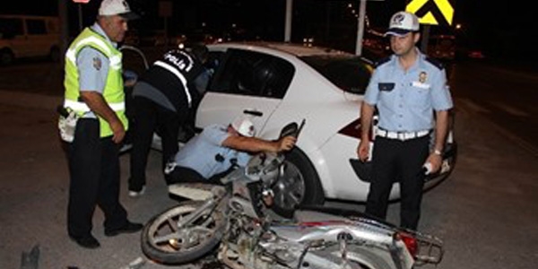 Kaza yapan polis memuruna para cezası