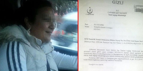 'Cumhurbaşkanı ile Başbakan eleştirisi işinden etti' iddiası