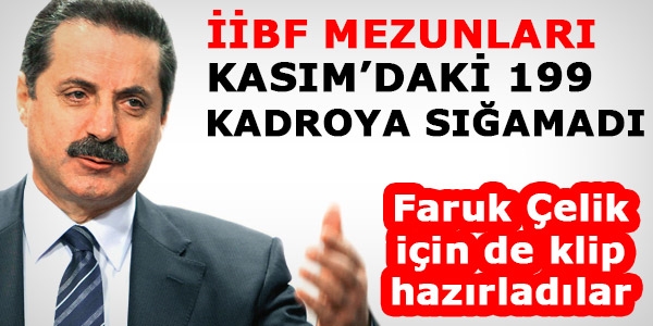 İİBF mezunları, Faruk Çelik için de klip çekti