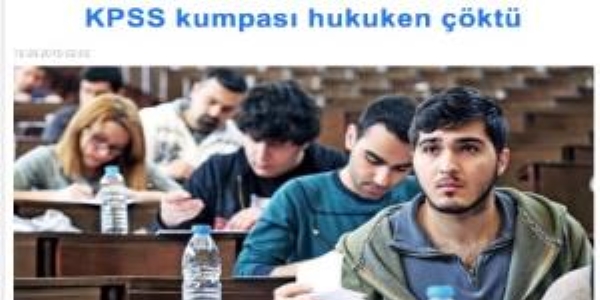 '2010 KPSS'deki toplu kopya suç değildi'