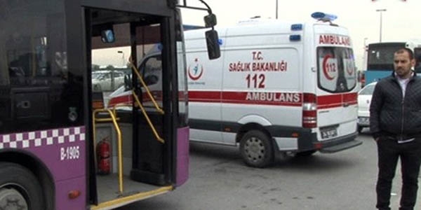 'Otobüsteki hastaya ambulans geç geldi' iddiası