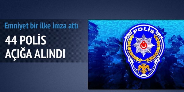 Eşini döven 44 polis açığa alındı