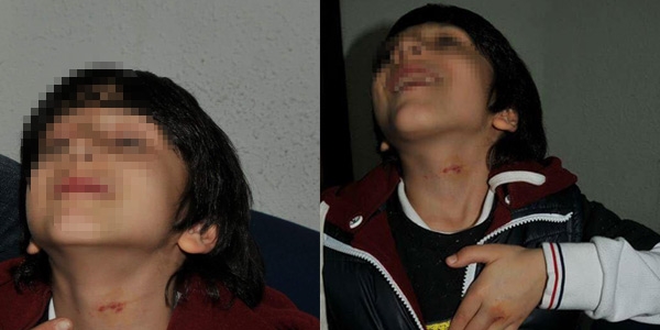 Öğrenci, öğrenciyi iple boğmak istedi