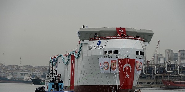 Yerli sismik araştırma gemisi 'TURKUAZ' denize indirildi