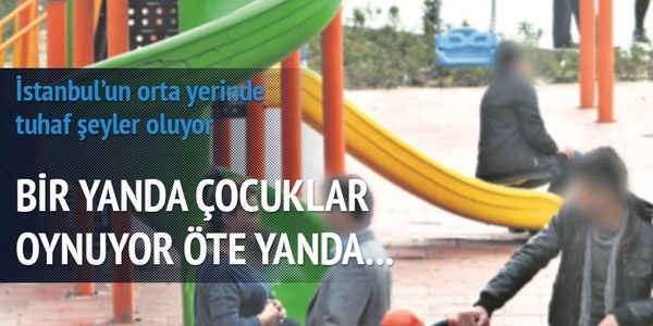 ocuk parknda tuhaf eyler oluyor