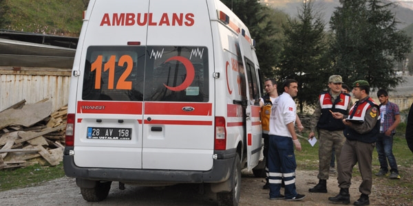 Giresun'da trafik kazas: 2 l, 2 yaral