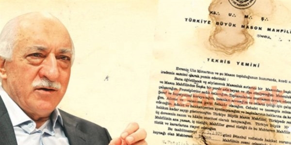 Yenişafak, Gülen'in Masonluk belgelerini yayımladı