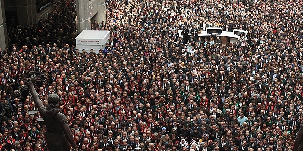 Yargıtay üyeleri saldırıyı protesto etti