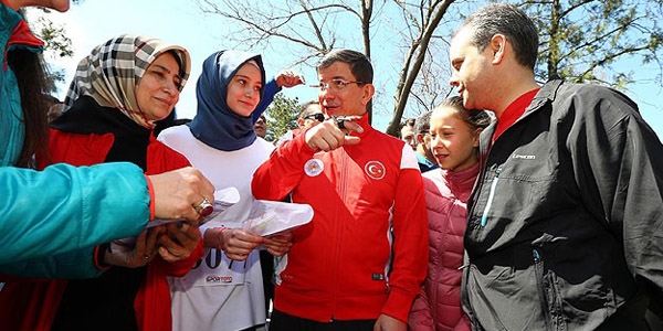 Davutoğlu ailesi oryantiring yarışında