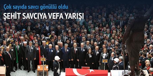 Şehit savcının kalan dosyası için onlarca gönüllü savcı